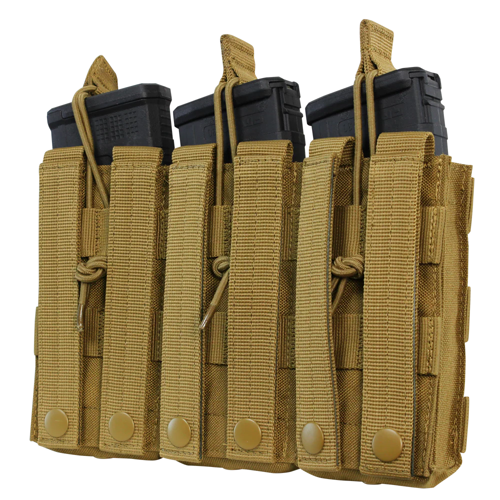 Triple M4/M16 Open-Top Mag Pouch - Scorpion OCP 4 Triple M4/M16 Open-Top Mag Pouch - Scorpion OCP