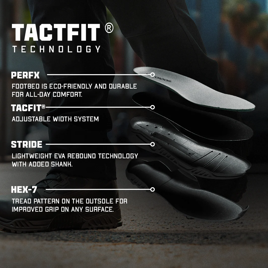 Brigade 8" Tactical Boots 11 Brigade 8" Tactical Boots - Zip (Black)